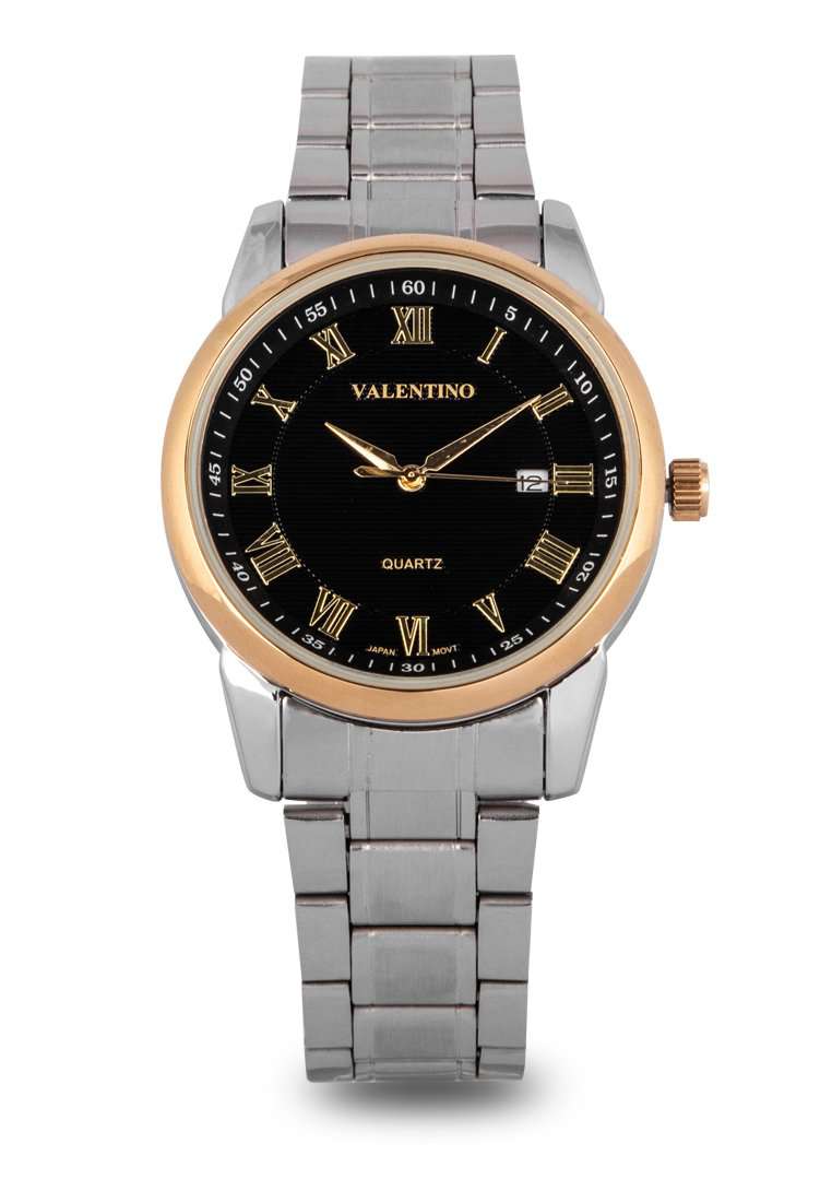 Valentino 20122299-GOLD RING-BLK DL Silver Strap for Men-Watch Portal Philippines