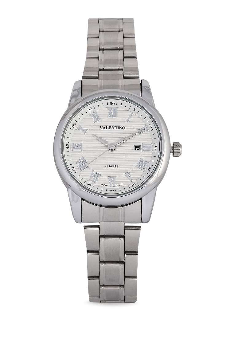 Valentino 20122300-SIL RING-WHT DL Silver Strap for Women-Watch Portal Philippines