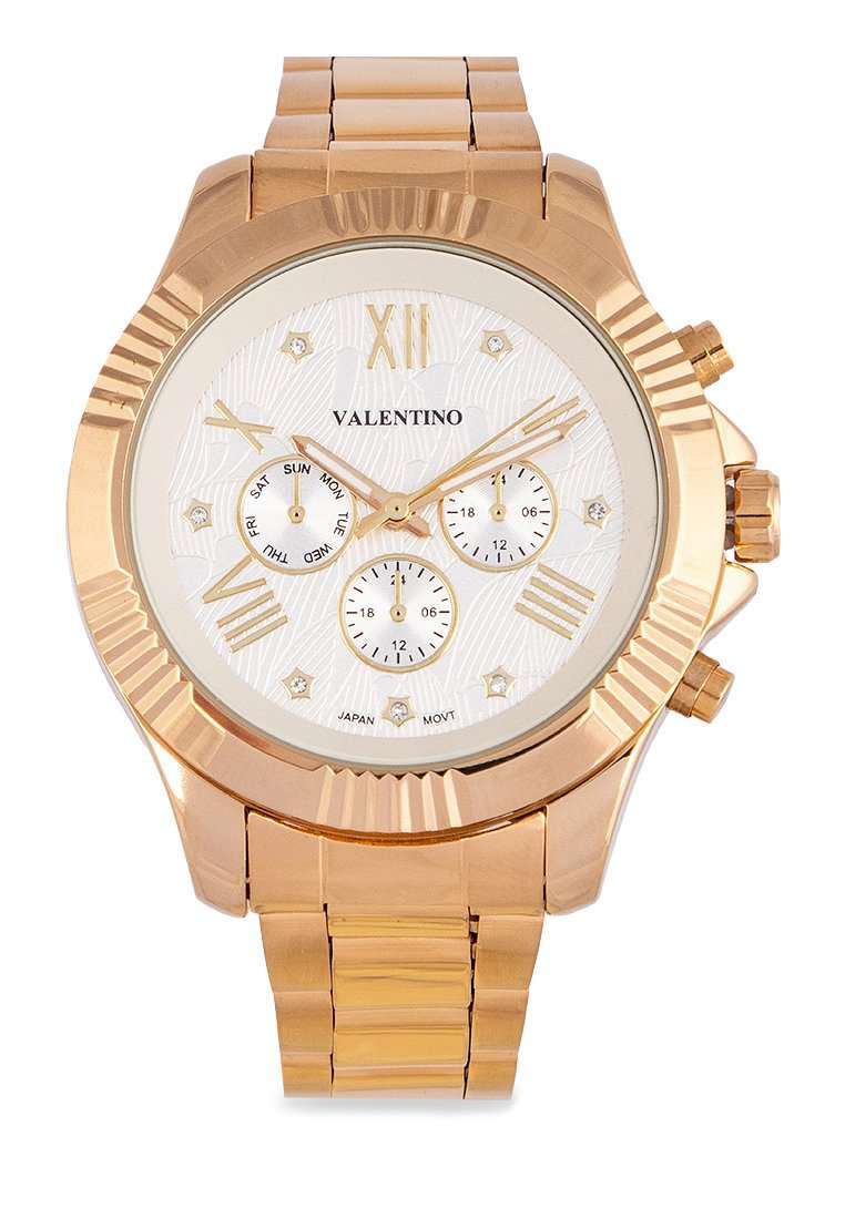 Valentino 20122301-GOLD-WHT DL Stainless Steel Watch for Women-Watch Portal Philippines