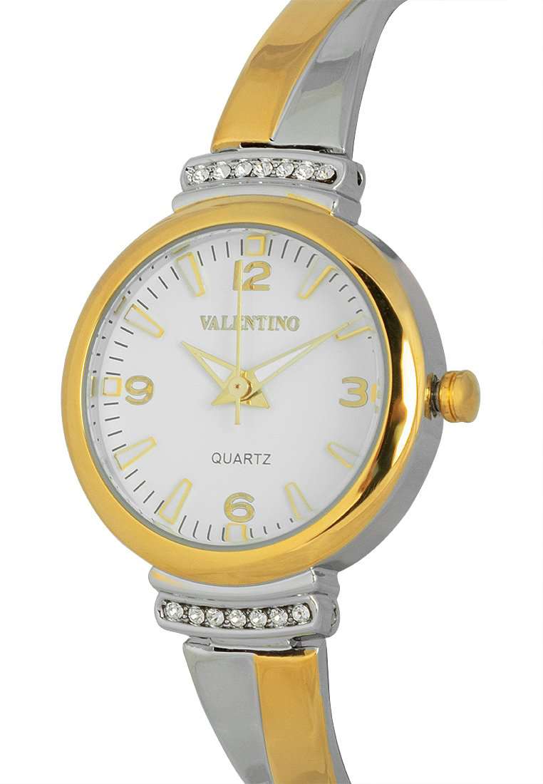 Valentino 20122304-TWO TONE-WHT DL Gold Stainless Watch for Women-Watch Portal Philippines