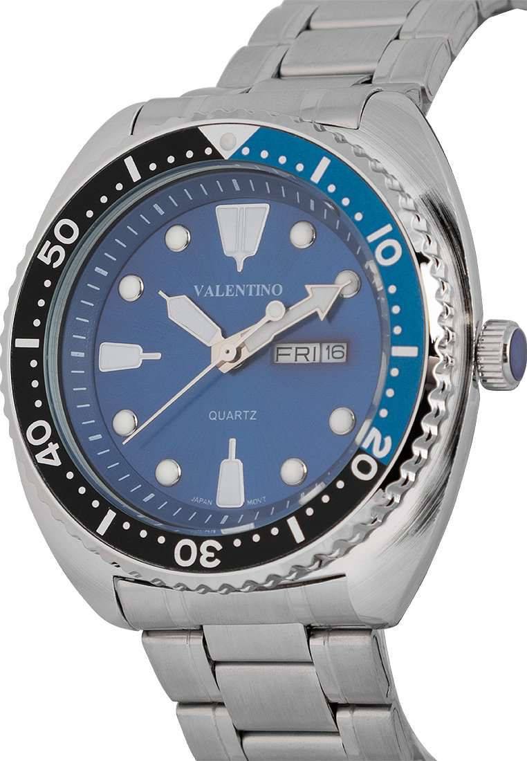 Valentino 20122309-BLK BLUE RING-BLUE DL Stainless Steel Watch for Men-Watch Portal Philippines
