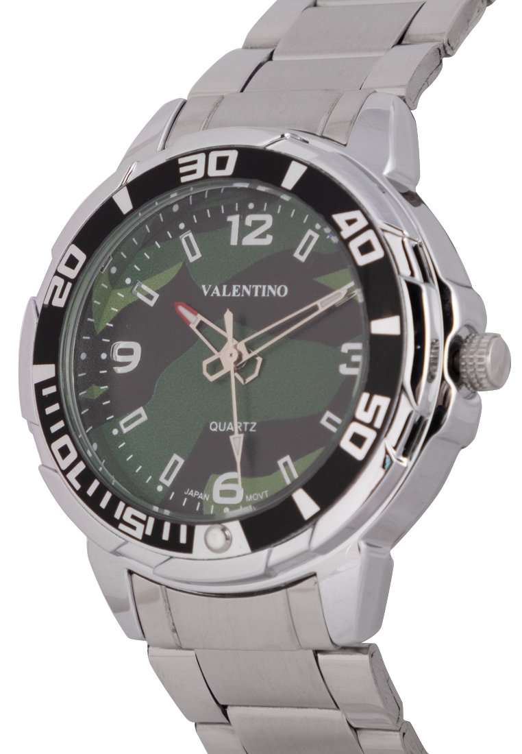 Valentino 20122318-CAMOU DIAL Silver Stainless Strap Watch for Men-Watch Portal Philippines