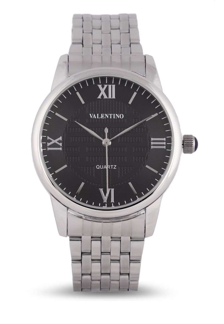 Valentino 20122323-BLACK DIAL Silver Stainless Steel Watch for Women-Watch Portal Philippines