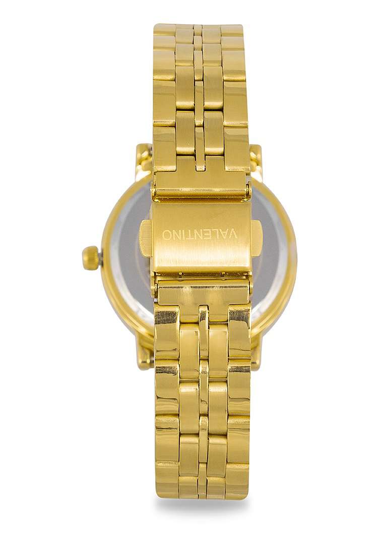 Valentino 20122325-BLACK DIAL Gold Stainless Watch for Women-Watch Portal Philippines
