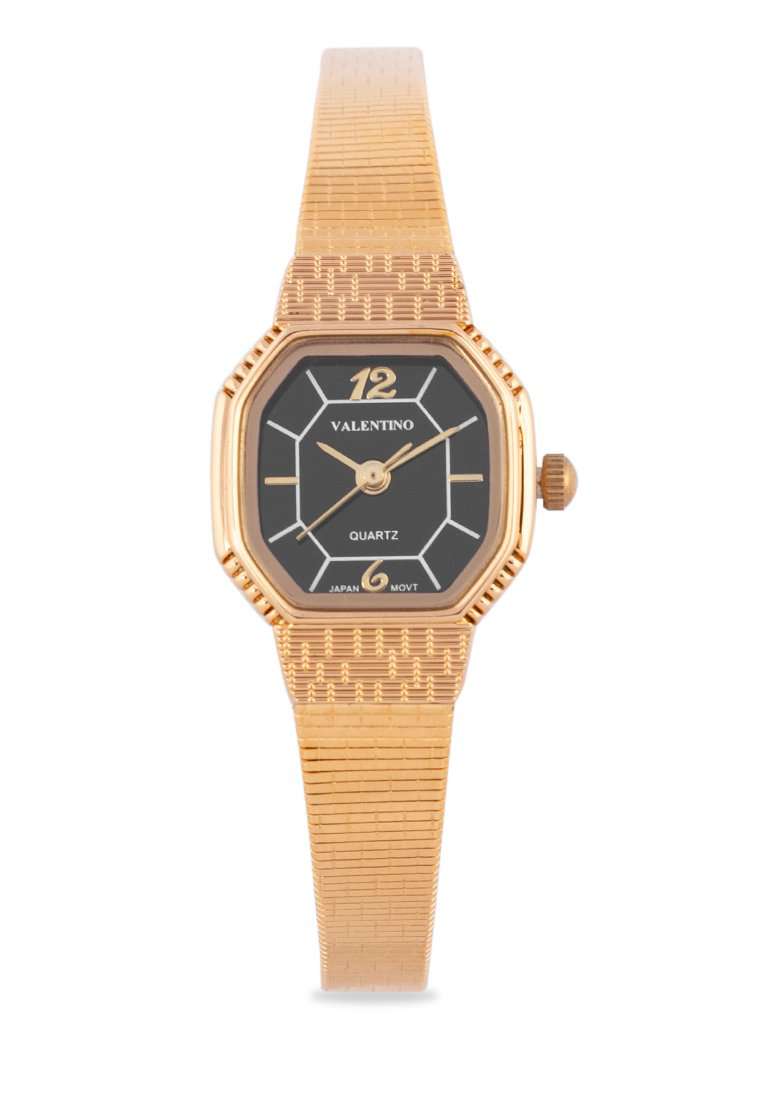 Valentino 20122328-BLACK DIAL Gold Watch for Women-Watch Portal Philippines