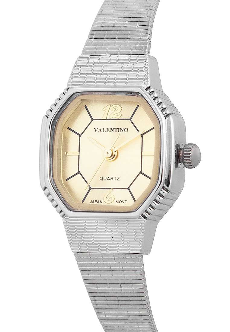 Valentino 20122329-GOLD DIAL Silver Watch for Women-Watch Portal Philippines
