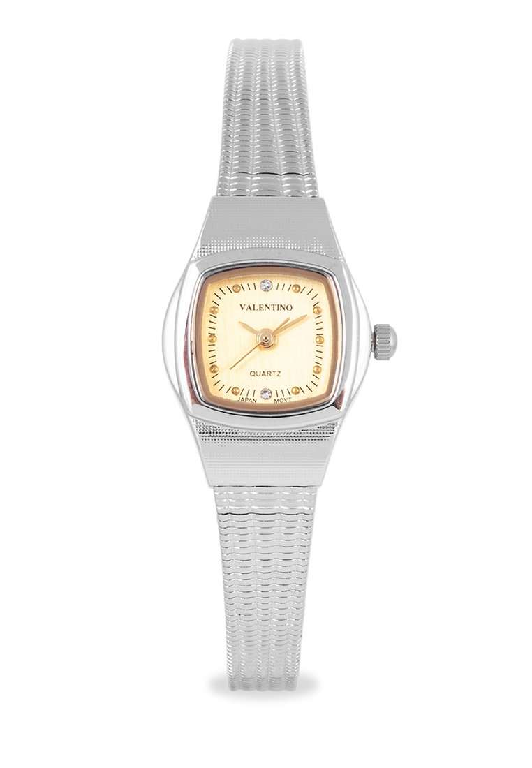 Valentino 20122331-GOLD DIAL Silver Watch For Women-Watch Portal Philippines