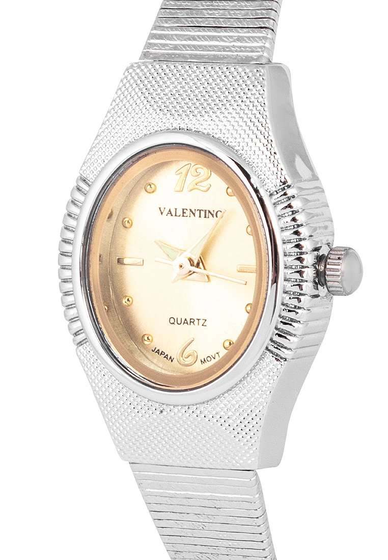 Valentino 20122333-GOLD DIAL Silver Watch for Women-Watch Portal Philippines