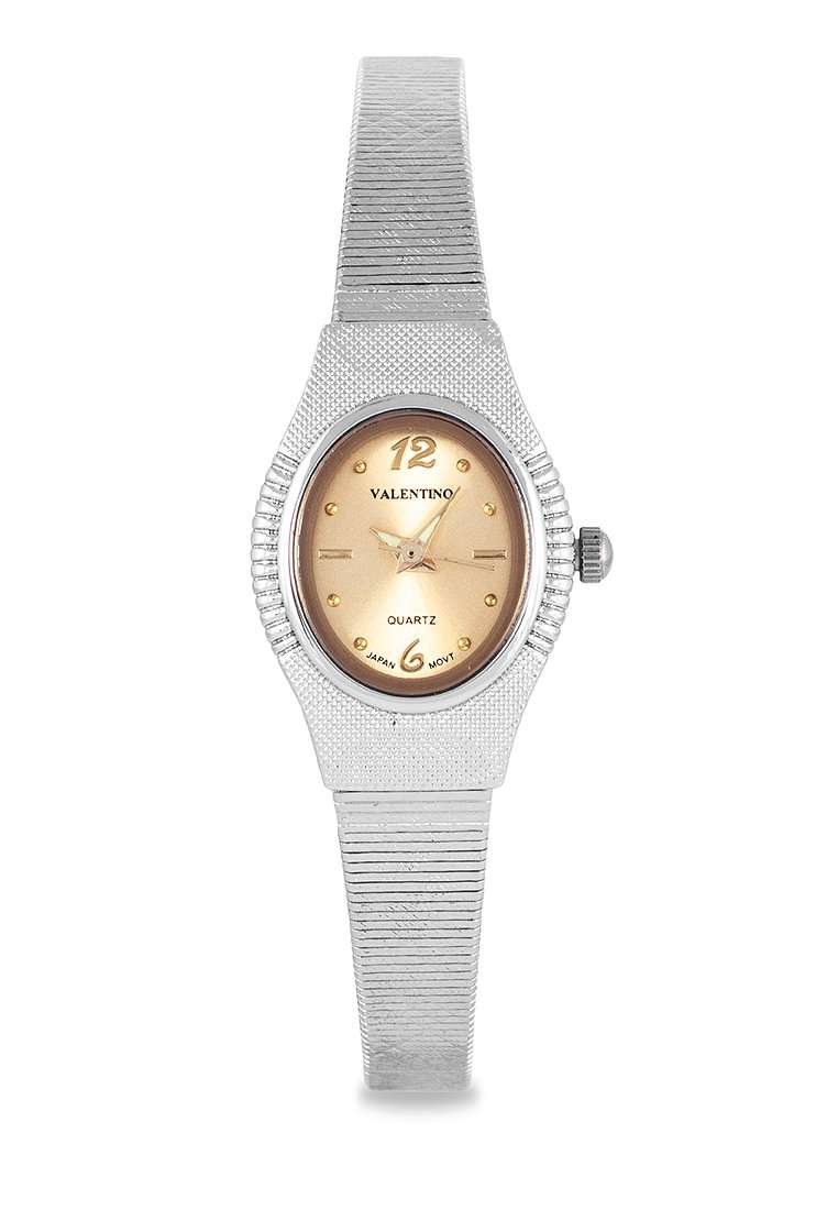 Valentino 20122333-GOLD DIAL Silver Watch for Women-Watch Portal Philippines