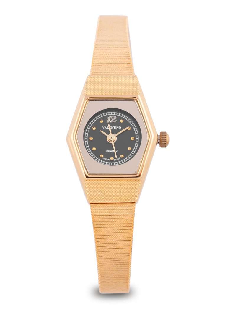 Valentino 20122334-BLACK DIAL Gold Watch for Women-Watch Portal Philippines
