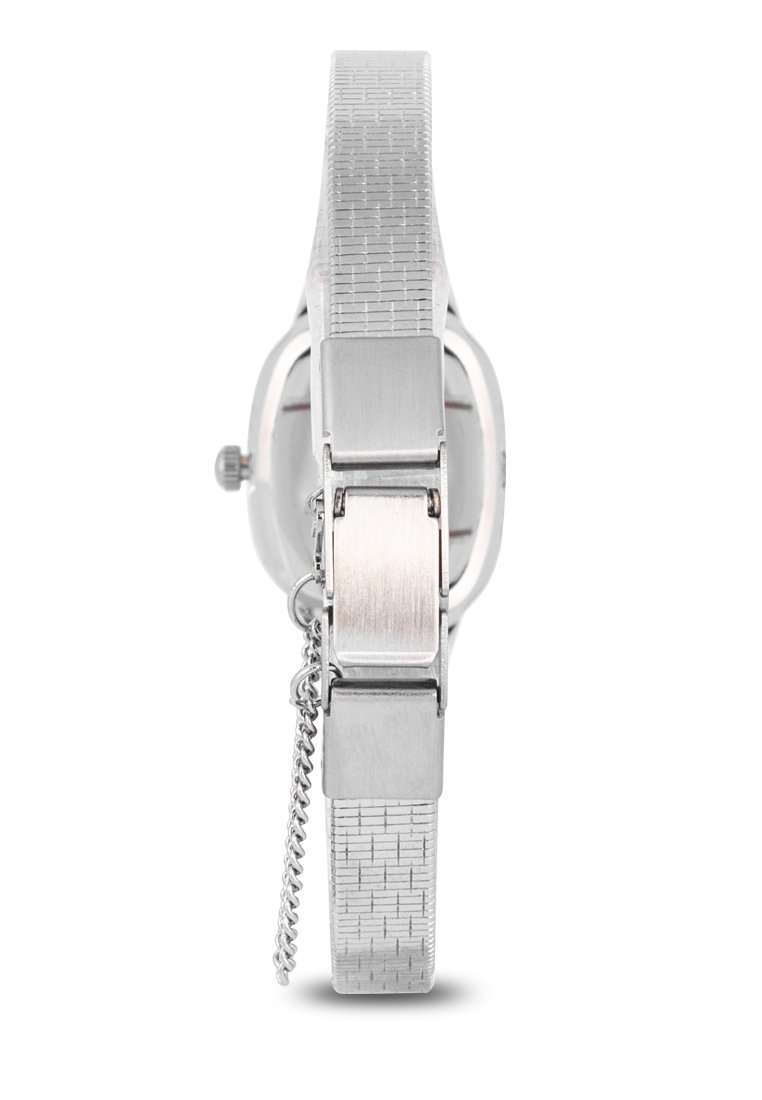 Valentino 20122337-BLACK DIAL Silver Strap Watch for Women-Watch Portal Philippines