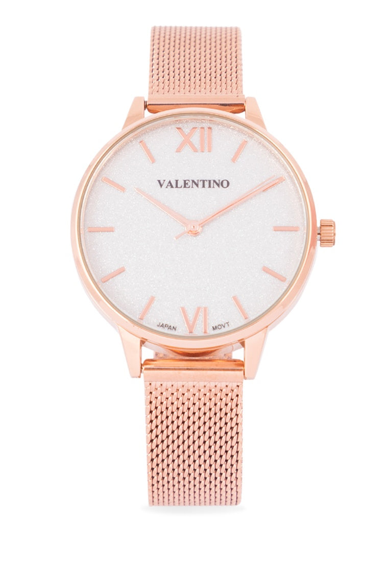 Valentino 20122340-ROSE Stainless Steel Strap Analog Watch for Women-Watch Portal Philippines