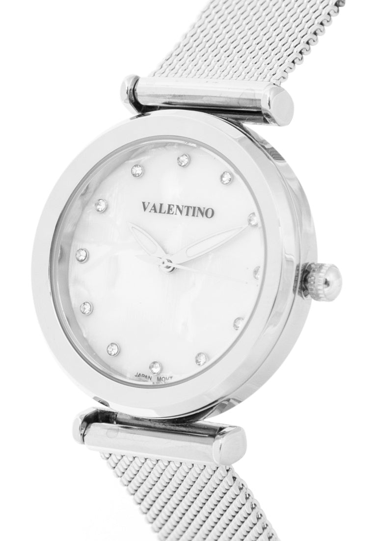 Valentino 20122345-SILVER Stainless Steel Strap Analog Watch for Women-Watch Portal Philippines