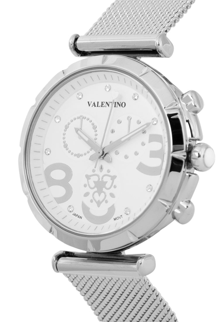 Valentino 20122347-SILVER Stainless Steel Strap Analog Watch for Women-Watch Portal Philippines