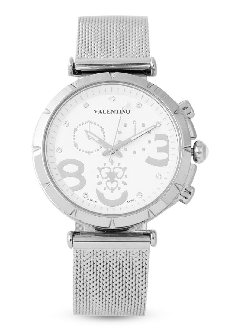 Valentino 20122347-SILVER Stainless Steel Strap Analog Watch for Women-Watch Portal Philippines