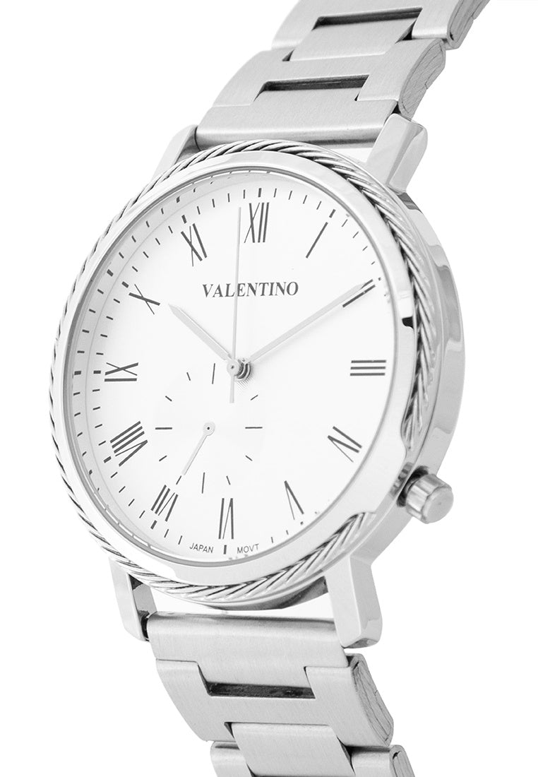 Valentino 20122348-WHITE DIAL Stainless Steel Strap Analog Watch for Women-Watch Portal Philippines