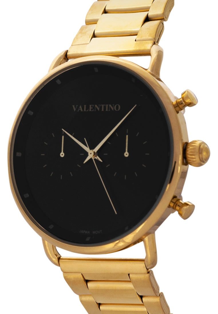 Valentino 20122353-BLACK DIAL Stainless Steel Strap Analog Watch for Men-Watch Portal Philippines