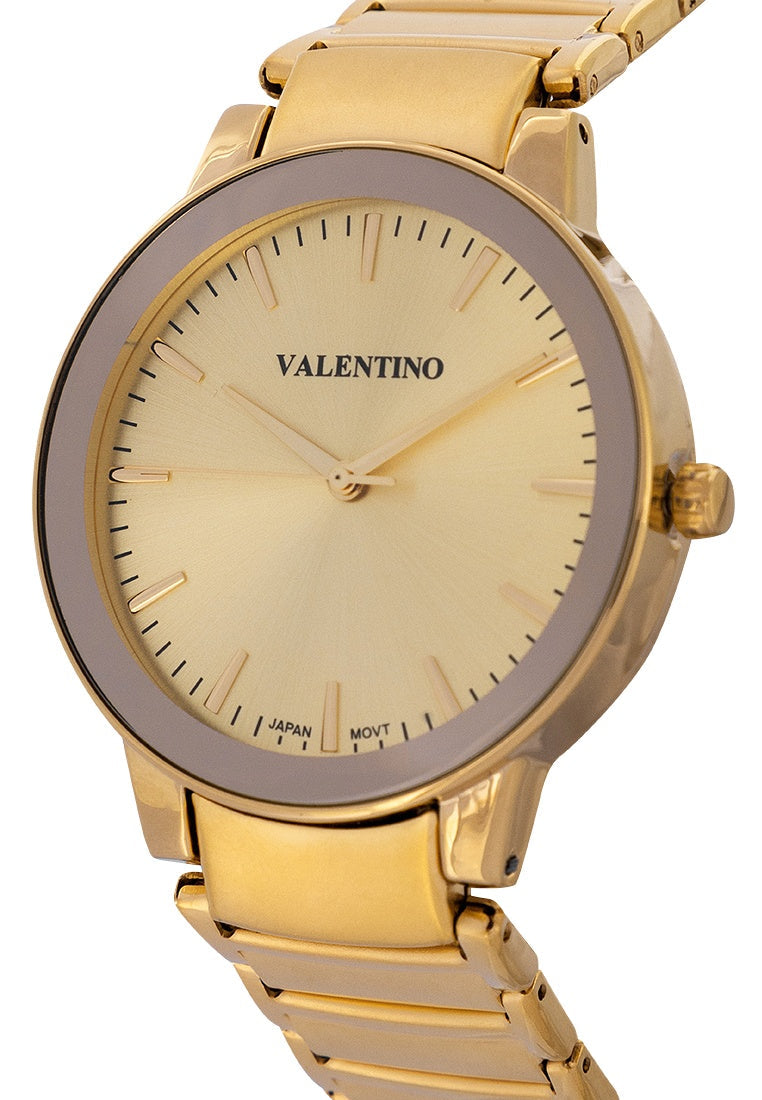 Valentino 20122355-GOLD DIAL Stainless Steel Strap Analog Watch for Men-Watch Portal Philippines