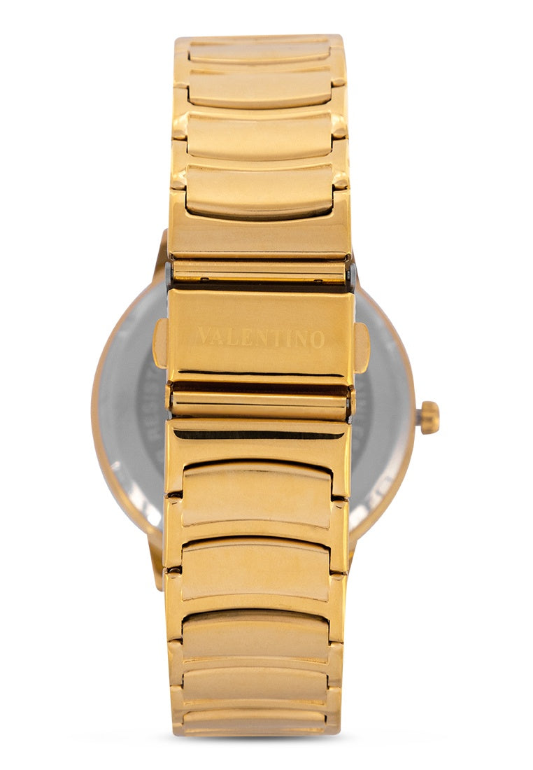 Valentino 20122355-GOLD DIAL Stainless Steel Strap Analog Watch for Men-Watch Portal Philippines