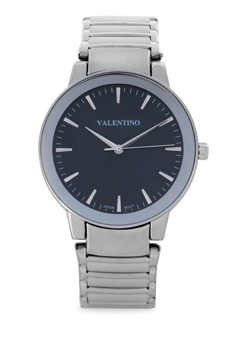 Valentino 20122356-BLUE DIAL Stainless Steel Strap Analog Watch for Men-Watch Portal Philippines