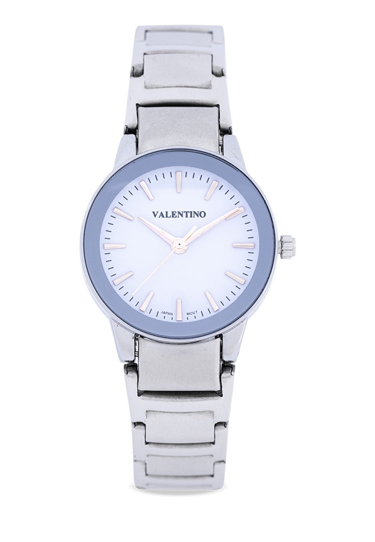 Valentino 20122360-WHITE DIAL Stainless Steel Strap Analog Watch for Women-Watch Portal Philippines