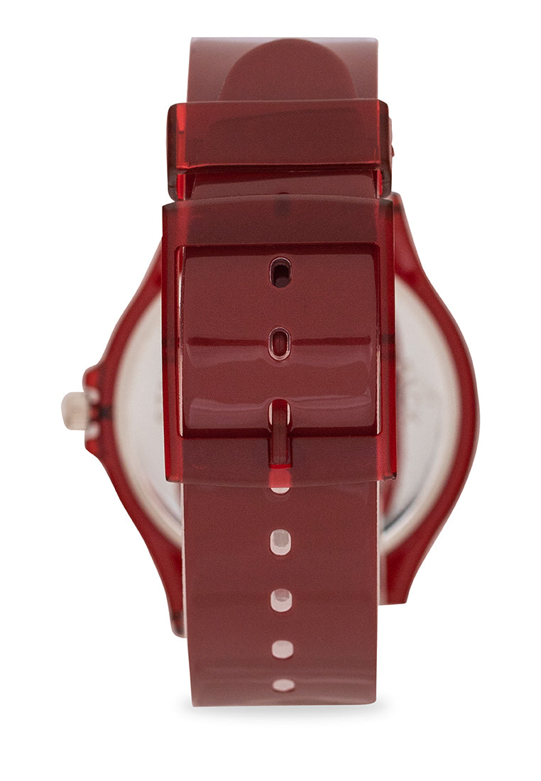 Valentino 20122369-RED Analog Plastic Strap Watch-Watch Portal Philippines