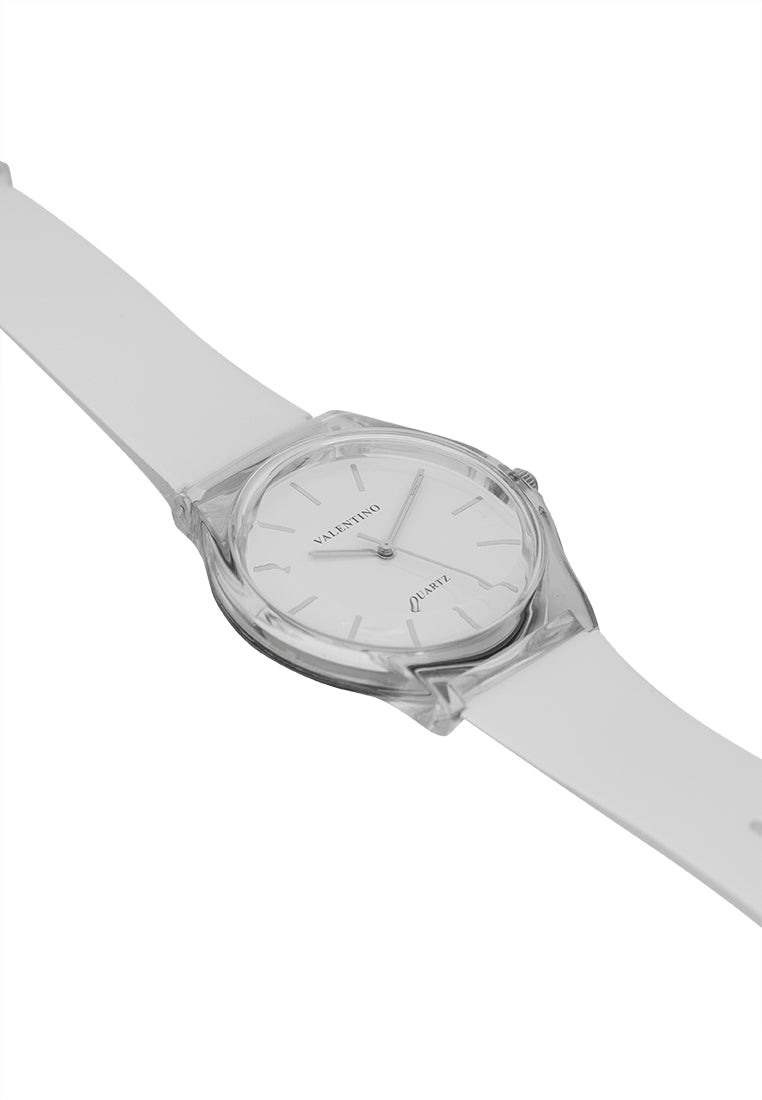 Valentino 20122369-WHITE Analog Plastic Strap Watch-Watch Portal Philippines