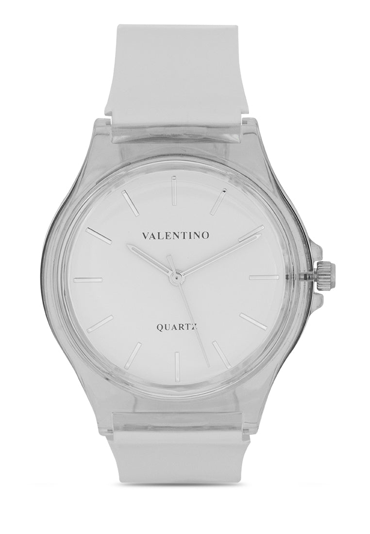 Valentino 20122369-WHITE Analog Plastic Strap Watch-Watch Portal Philippines
