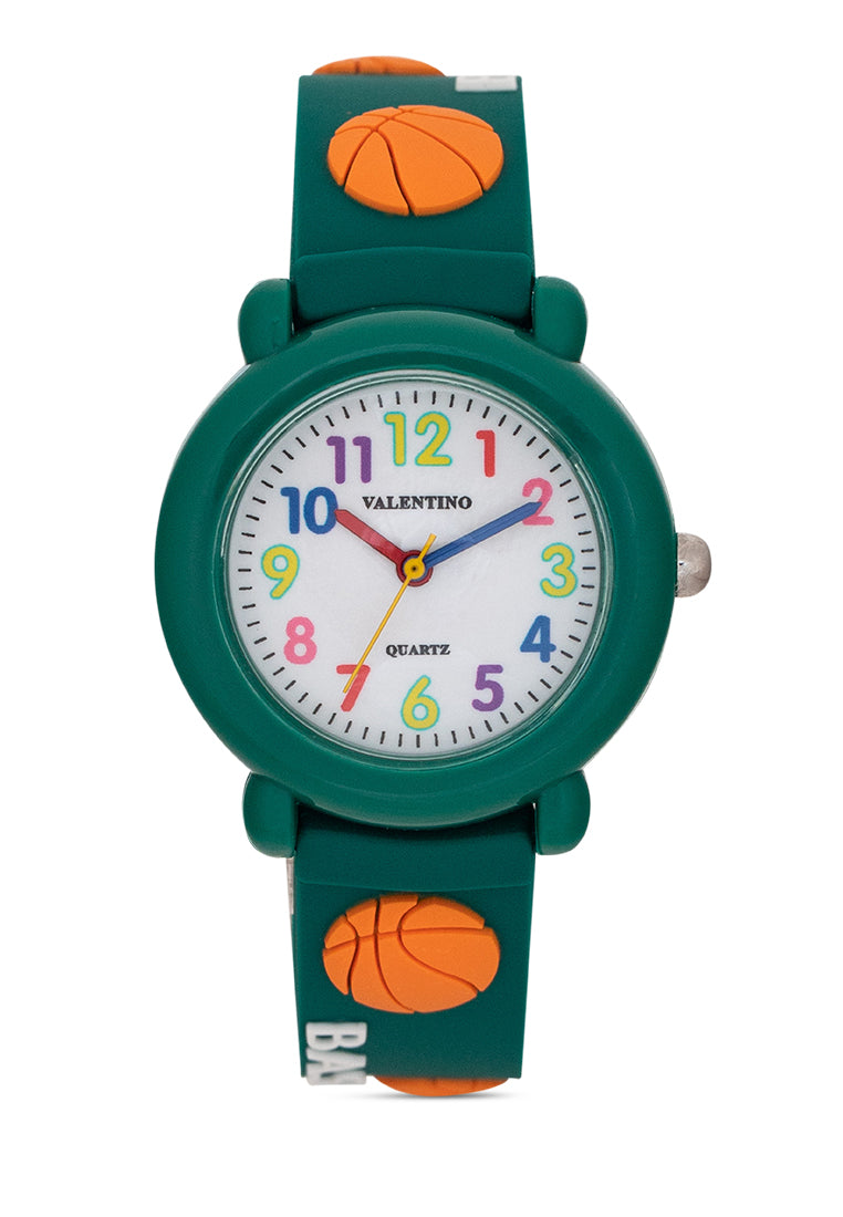 Valentino 20122370-GREEN Analog Rubber Strap Watch for Kids-Watch Portal Philippines