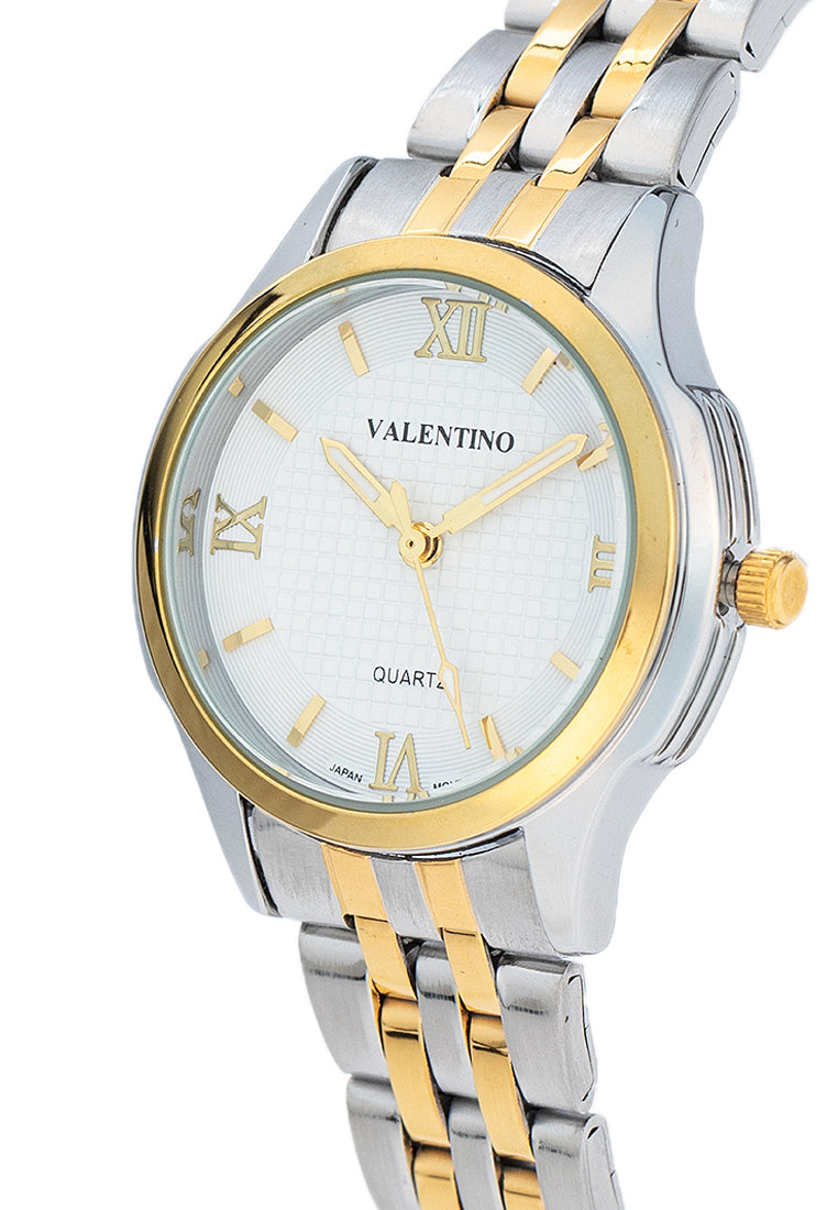 Valentino 20122377-TWO TONE - WHITE DIAL Stainless Steel Strap Analog Watch for Women-Watch Portal Philippines