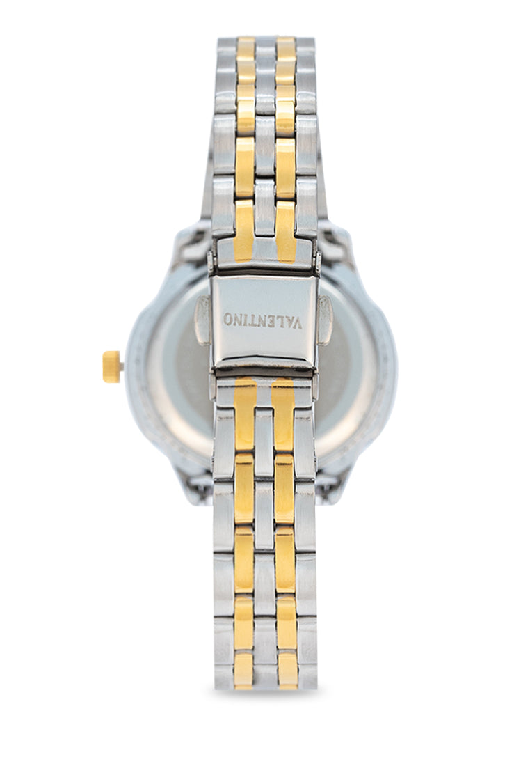 Valentino 20122377-TWO TONE - WHITE DIAL Stainless Steel Strap Analog Watch for Women-Watch Portal Philippines