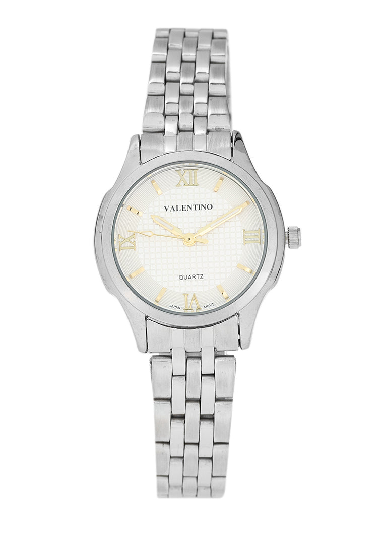 Valentino 20122378-SILVER DIAL Stainless Steel Strap Analog Watch for Women