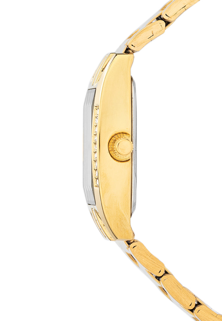 Valentino 20122382-BLACK DIAL Stainless Steel Strap Analog Watch for Women-Watch Portal Philippines