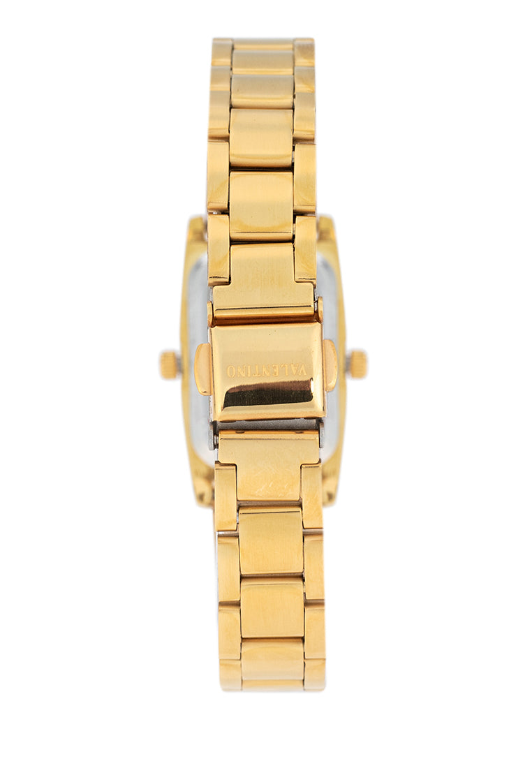 Valentino 20122382-GOLD DIAL Stainless Steel Strap Analog Watch for Women