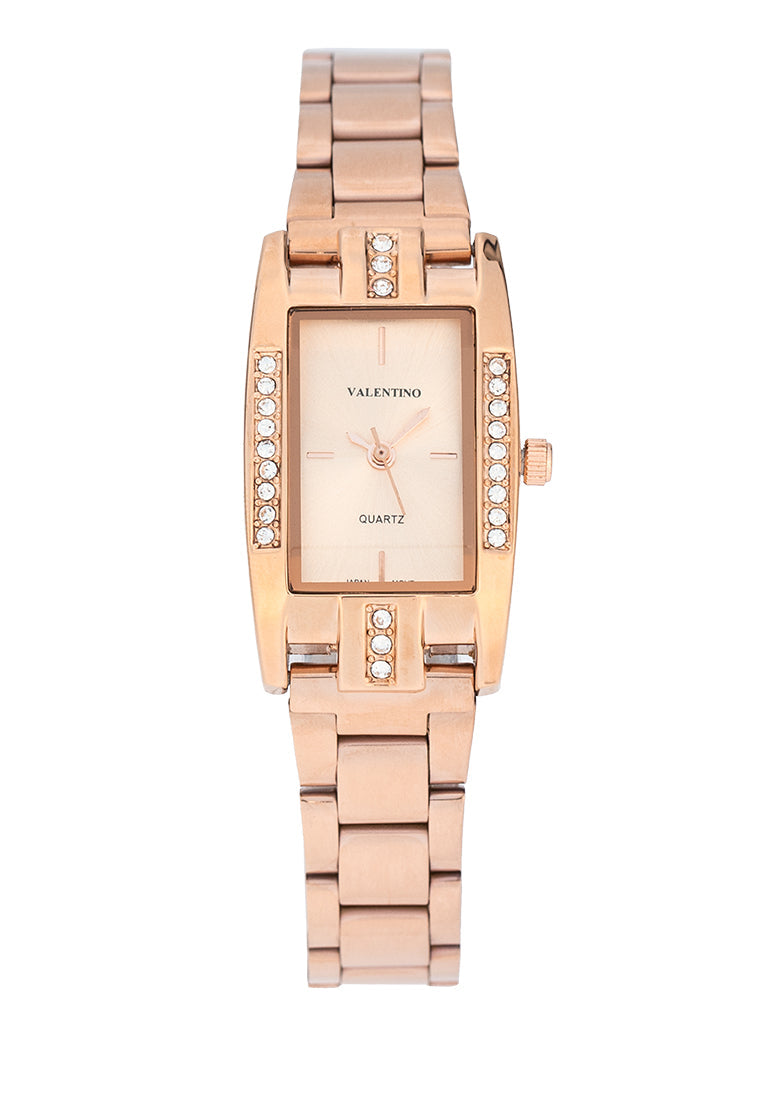 Valentino 20122383-ROSE DIAL Stainless Steel Strap Analog Watch for Women-Watch Portal Philippines