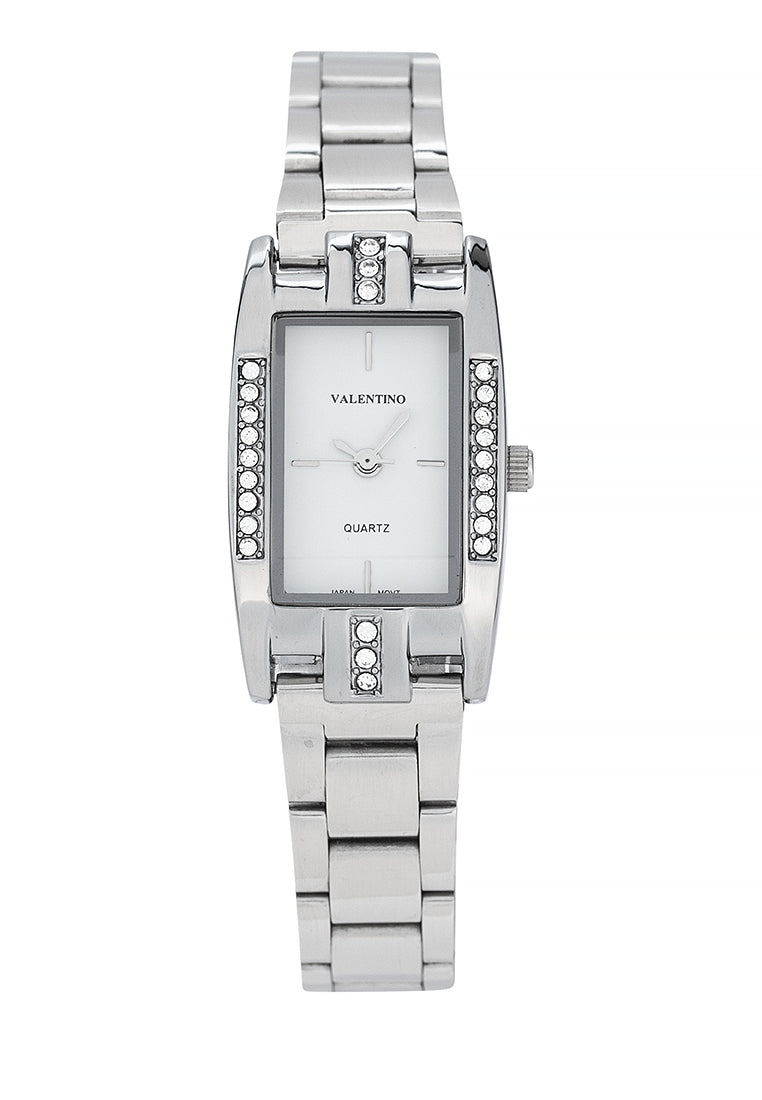 Valentino 20122384-WHITE DIAL Stainless Steel Strap Analog Watch for Women-Watch Portal Philippines