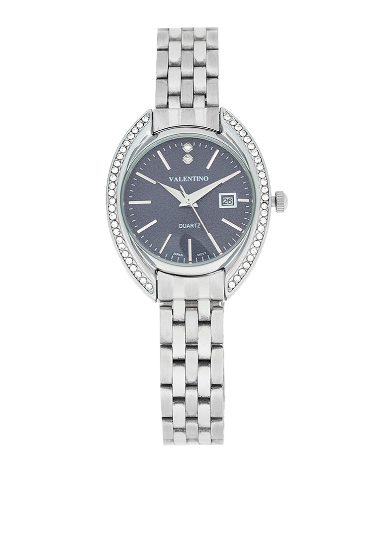 Valentino 20122386-BLUE DIAL Stainless Steel Strap Analog Watch for Women-Watch Portal Philippines