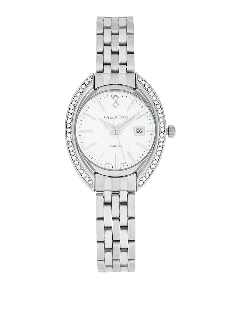 Valentino 20122386-SILVER DIAL Stainless Steel Strap Analog Watch for Women-Watch Portal Philippines