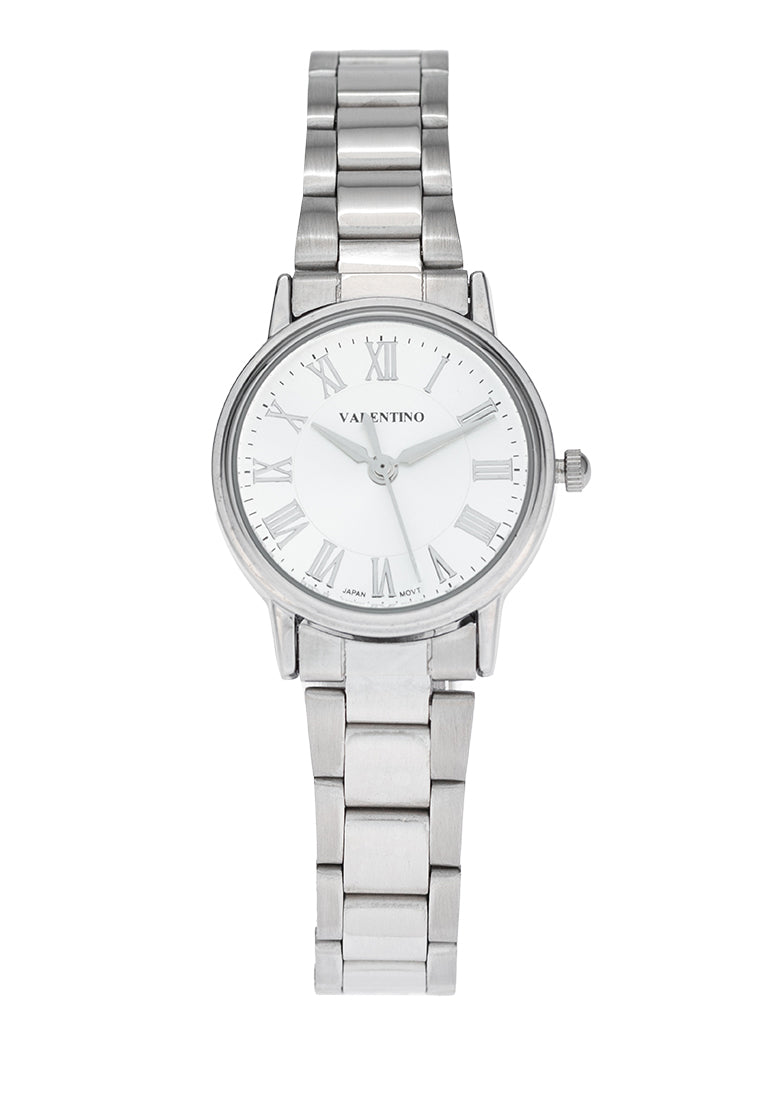 Valentino 20122388-SILVER DIAL Stainless Steel Strap Analog Watch for Women-Watch Portal Philippines