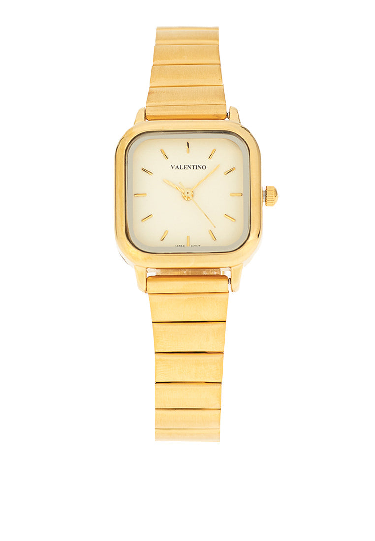 Valentino 20122389-GOLD DIAL Stainless Steel Strap Analog Watch for Women-Watch Portal Philippines