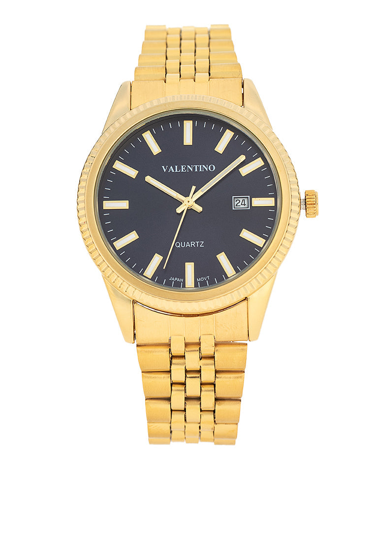 Valentino 20122392-BLUE DIAL Stainless Steel Strap Analog Watch for Men-Watch Portal Philippines