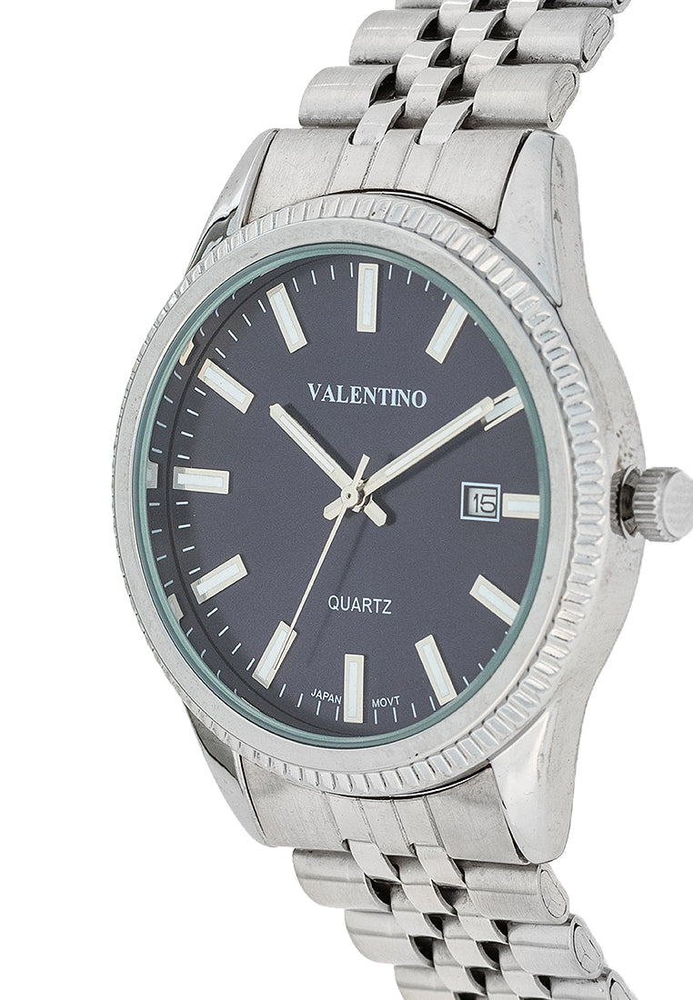 Valentino 20122393-BLUE DIAL Stainless Steel Strap Analog Watch for Men-Watch Portal Philippines