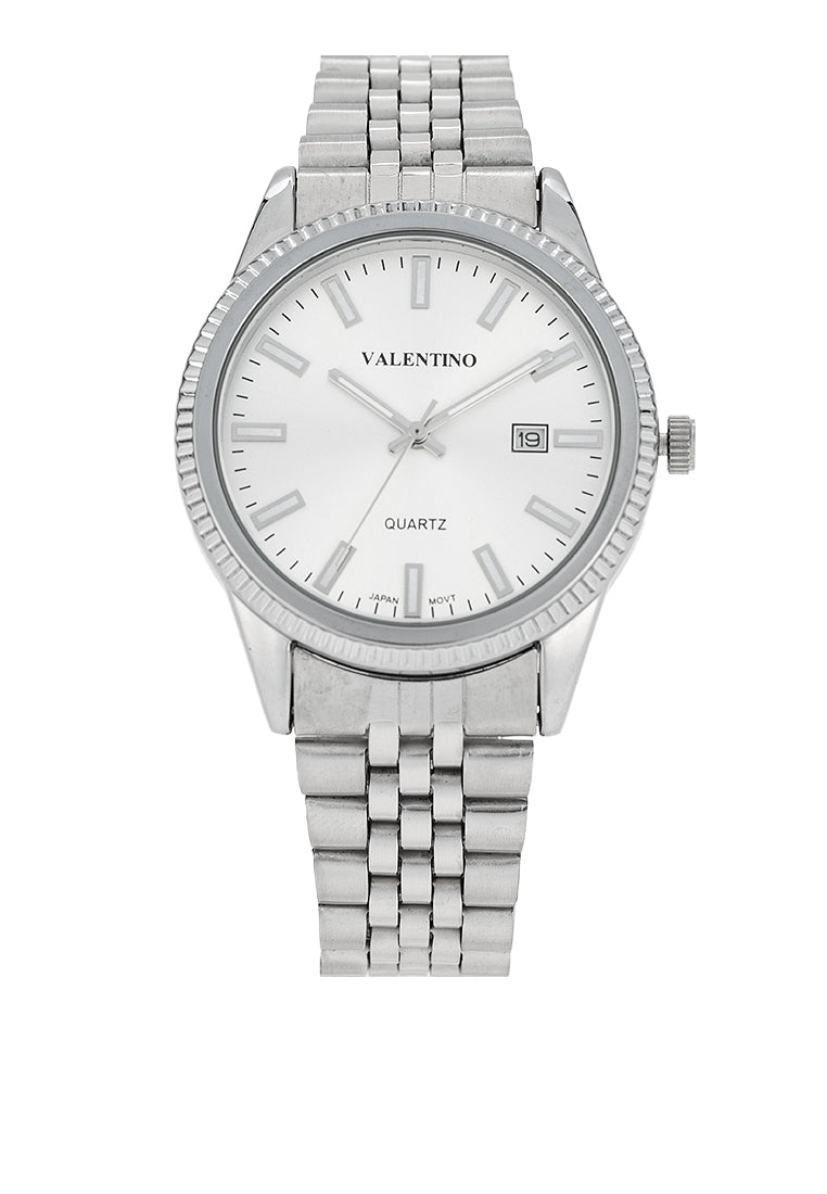 Valentino 20122393-SILVER DIAL Stainless Steel Strap Analog Watch for Men-Watch Portal Philippines