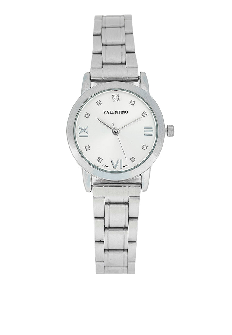 Valentino 20122396-SILVER DIAL Stainless Steel Strap Analog Watch for Women-Watch Portal Philippines