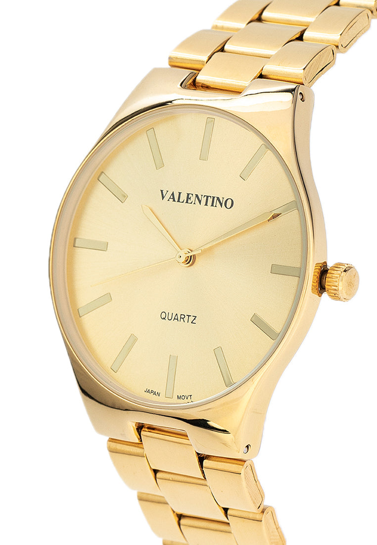 Valentino 20122397-GOLD DIAL Stainless Steel Strap Analog Watch for Women-Watch Portal Philippines