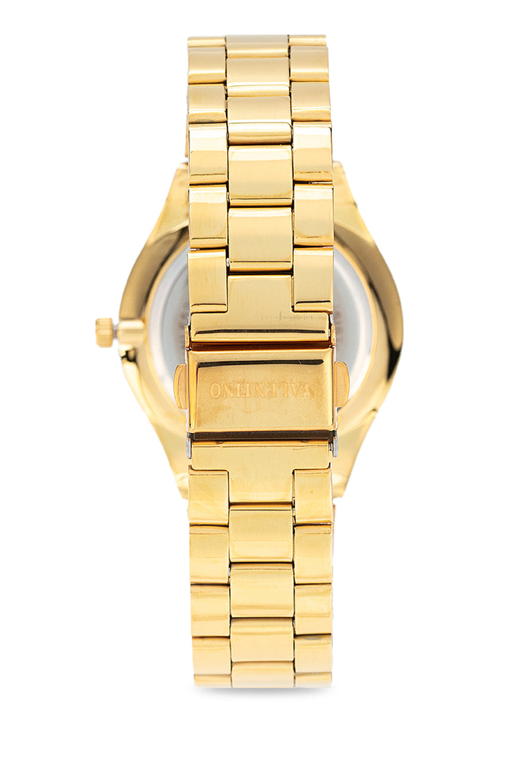 Valentino 20122397-GOLD DIAL Stainless Steel Strap Analog Watch for Women-Watch Portal Philippines