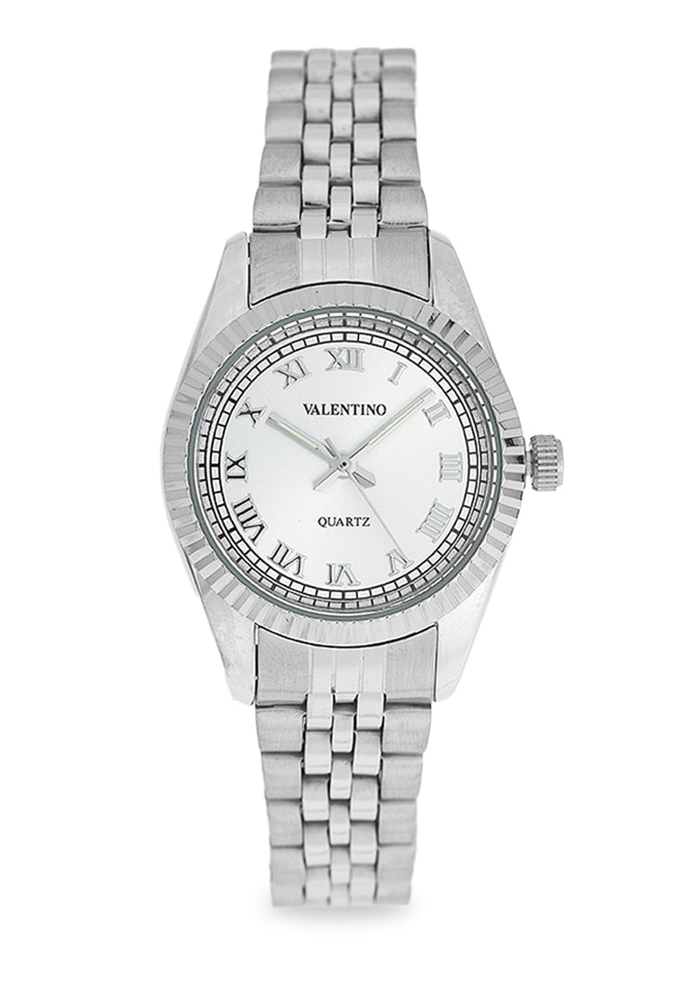 Valentino 20122405-SILVER DIAL Stainless Steel Strap Analog Watch for Women-Watch Portal Philippines