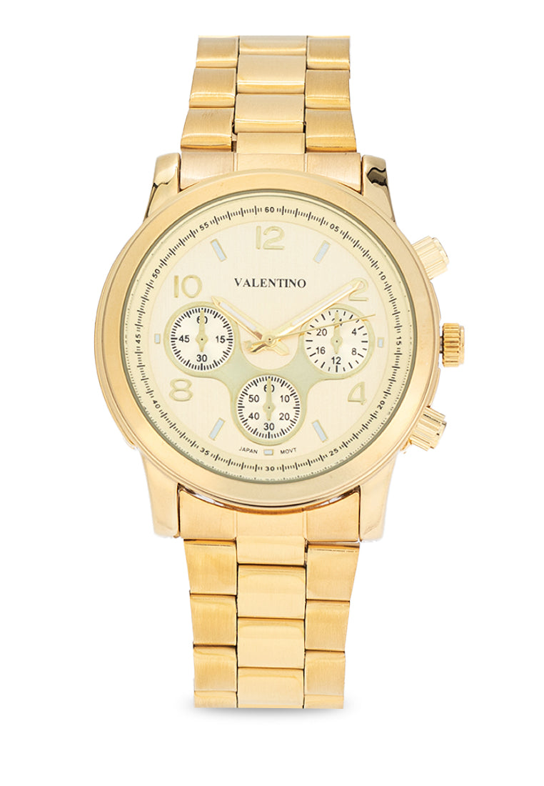 Valentino 20122406-GOLD DIAL Stainless Steel Strap Analog Watch for Women-Watch Portal Philippines