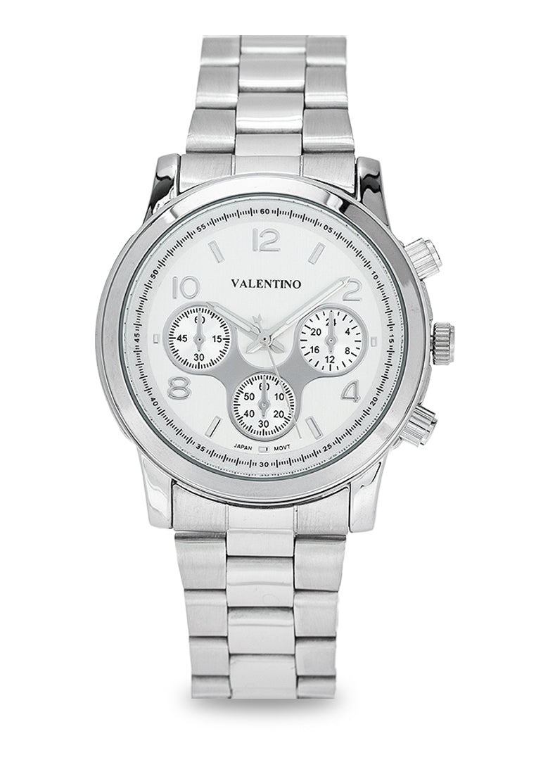 Valentino 20122408-SILVER DIAL Stainless Steel Strap Analog Watch for Women