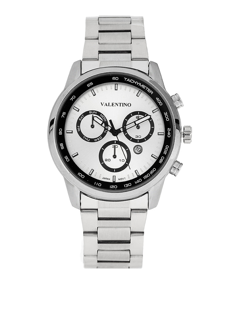 Valentino 20122414-SILVER DIAL Stainless Steel Strap Analog Watch for Men-Watch Portal Philippines